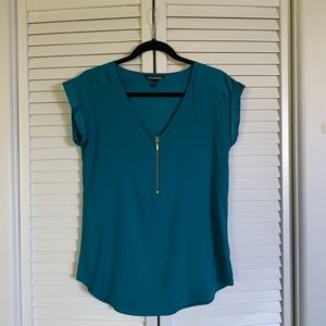 Express chiffon top size S. V-neck. Lightly worn